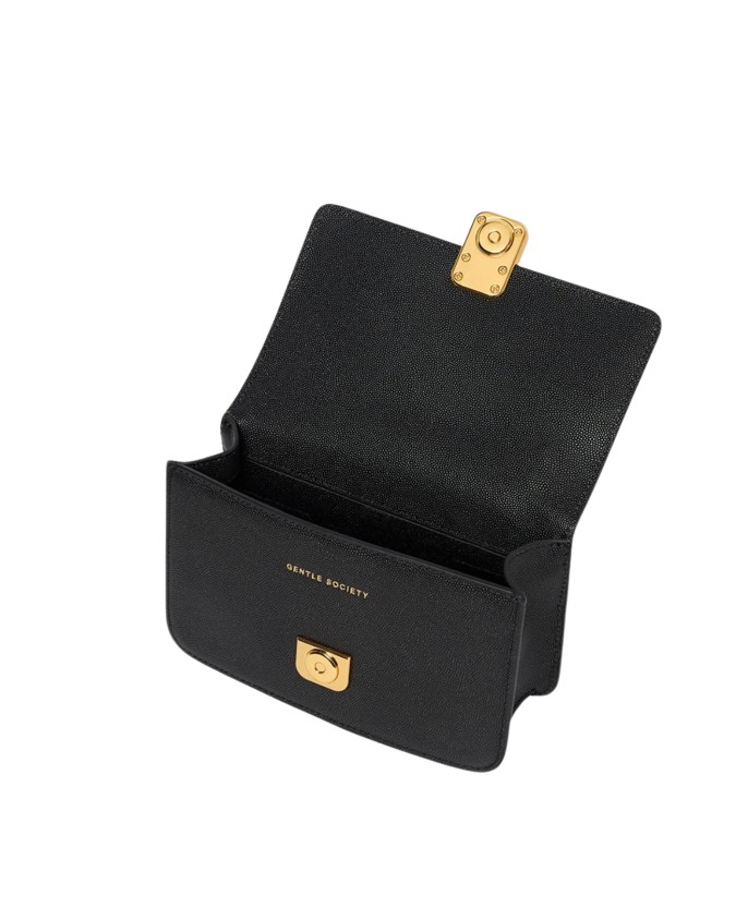  Trussardi - Borsa a Tracolla con Patta in Pelle Cameo Small