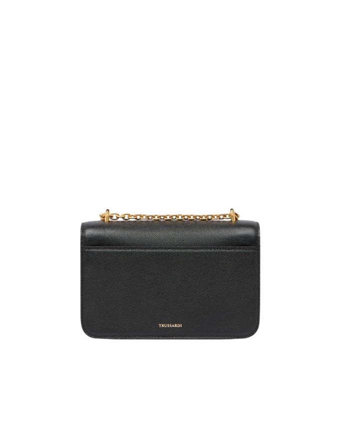  Trussardi - Borsa a Tracolla con Patta in Pelle Cameo Small