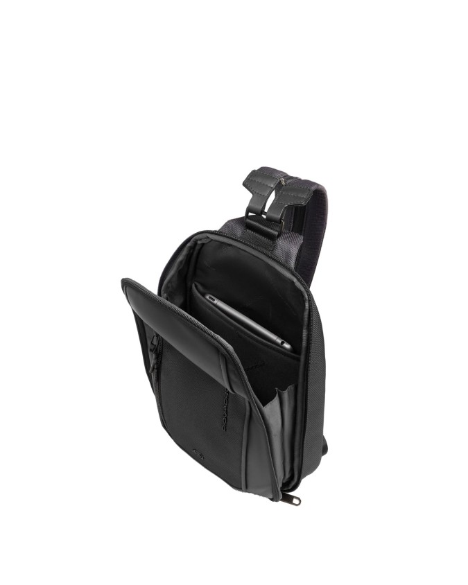  Piquadro - Zaino monospalla uomo porta iPad® in tessuto