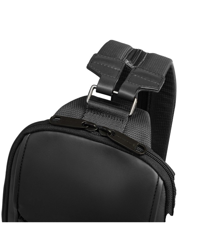 Piquadro - Zaino monospalla uomo porta iPad® in tessuto