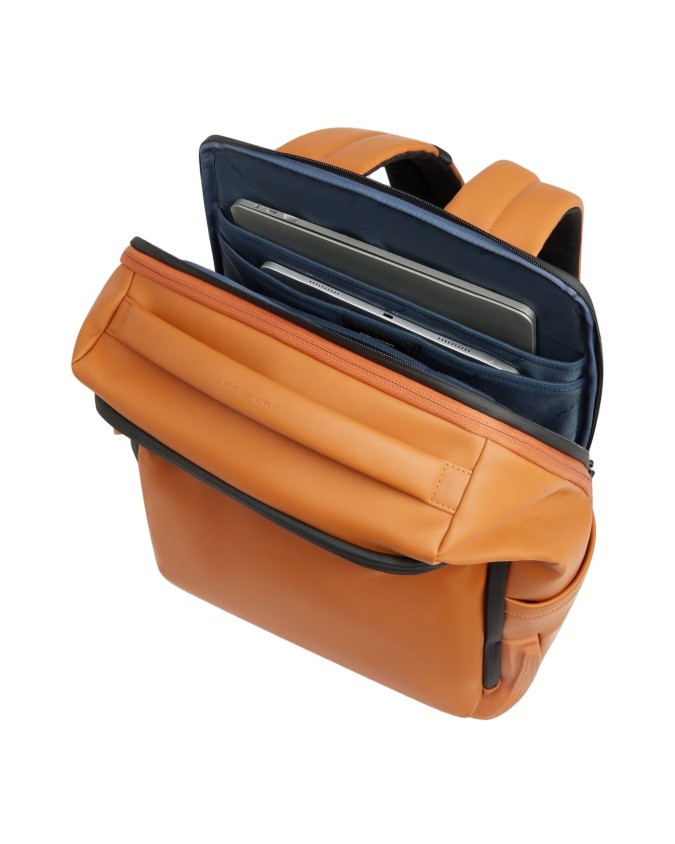  Piquadro - Zaino da viaggio in tessuto impermeabile porta pc