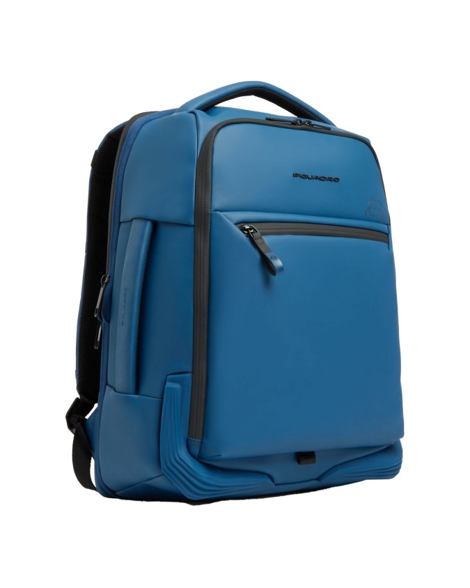  Piquadro - Zaino da viaggio in tessuto impermeabile porta pc