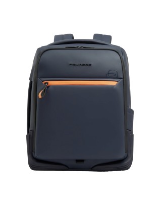  Piquadro - Zaino da viaggio in tessuto impermeabile porta pc