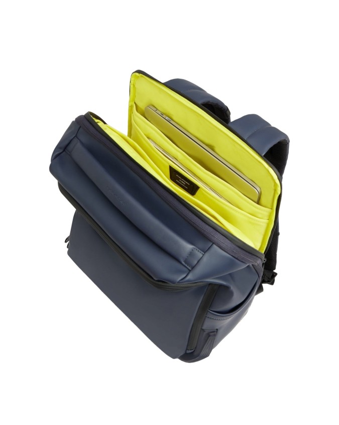  Piquadro - Zaino da viaggio in tessuto impermeabile porta pc