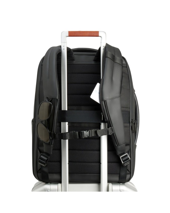  Piquadro - Zaino da viaggio in tessuto impermeabile porta pc