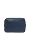  Piquadro - Pochette in pelle a due scomparti con manico