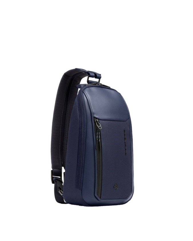  Piquadro - Zaino monospalla uomo porta iPad® in tessuto