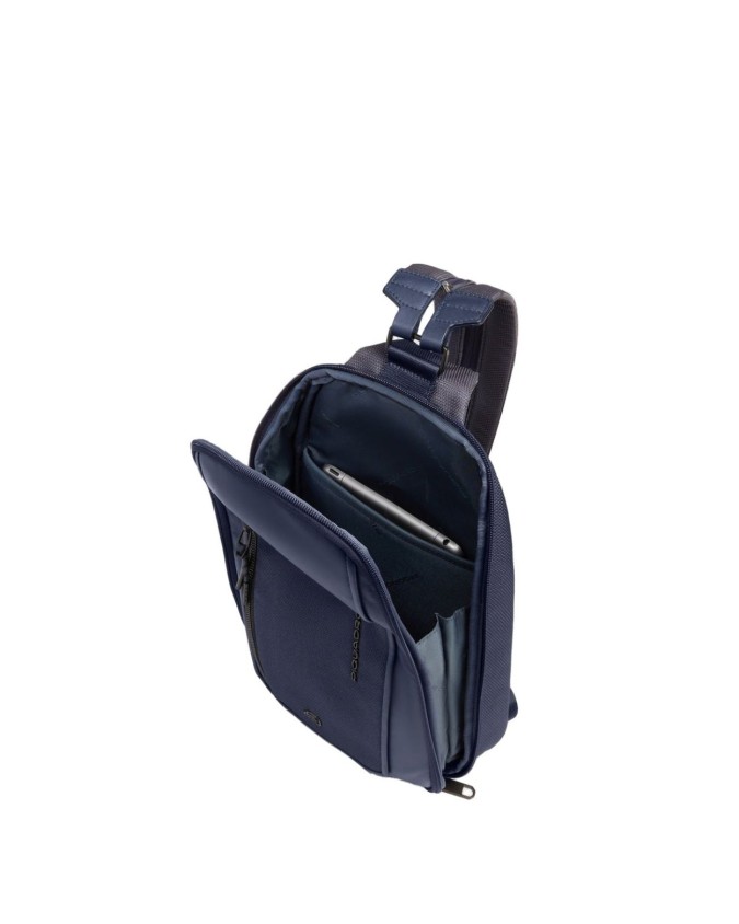  Piquadro - Zaino monospalla uomo porta iPad® in tessuto