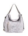  Ynot - Borsa/zaino a Spalla in Nylon con Stampa Città Gum