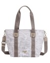  Ynot - Borsa Shopping con Tracolla in Nylon con Stampa Città