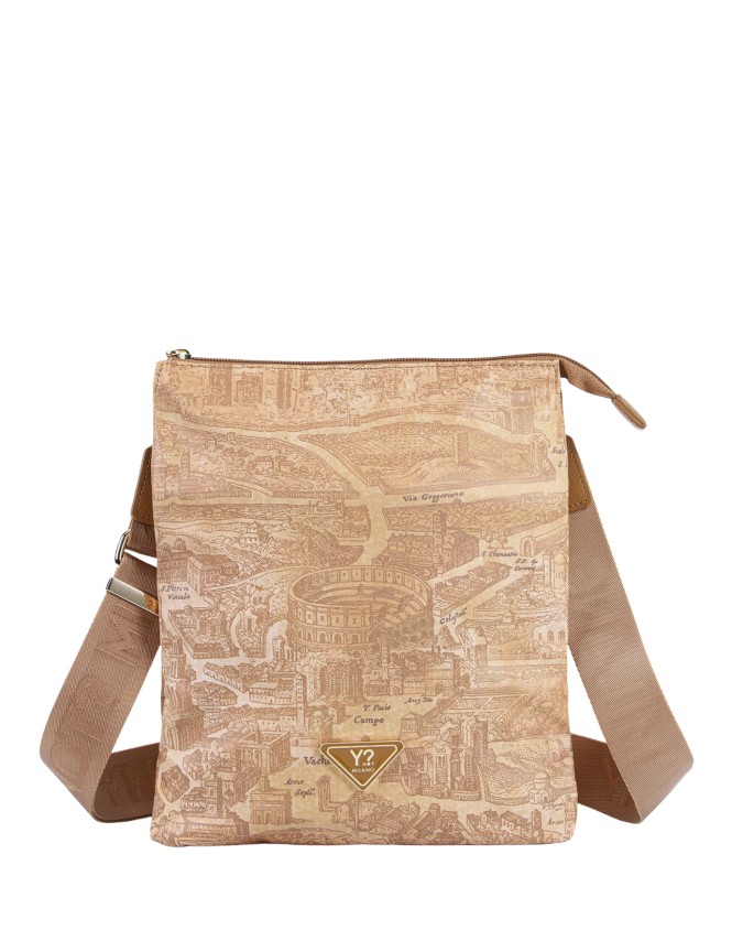  Ynot - Borsa a Tracolla Donna in Nylon con Stampa Città Gum