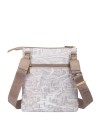  Ynot - Borsa a Tracolla Donna in Nylon con Stampa Città Gum