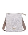  Ynot - Borsa a Tracolla Donna in Nylon con Stampa Città Gum