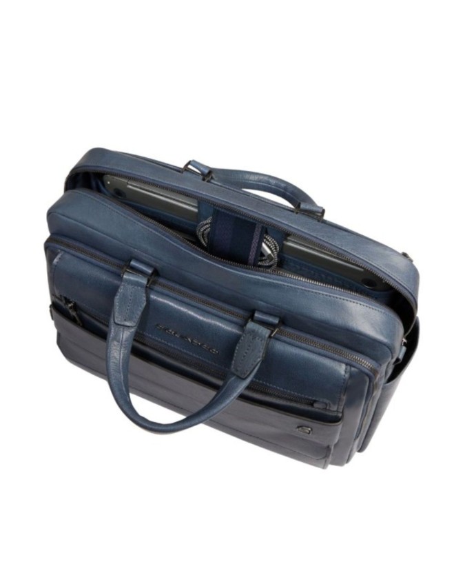  Piquadro - Cartella a due manici porta pc 15,6'' in pelle Solm