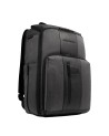  Piquadro - Zaino da viaggio porta pc 15,6" in pelle e tessuto