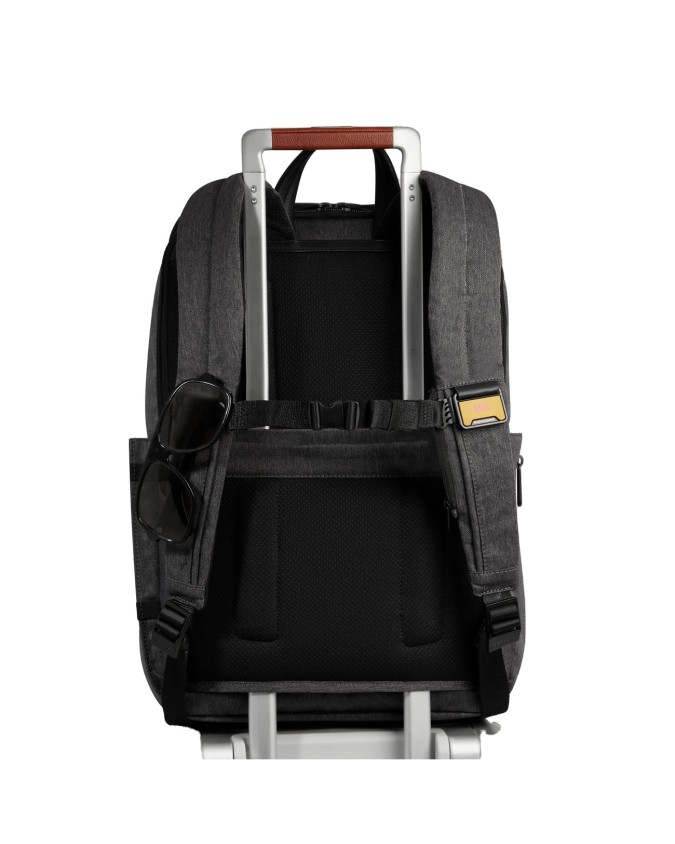  Piquadro - Zaino da viaggio porta pc 15,6" in pelle e tessuto
