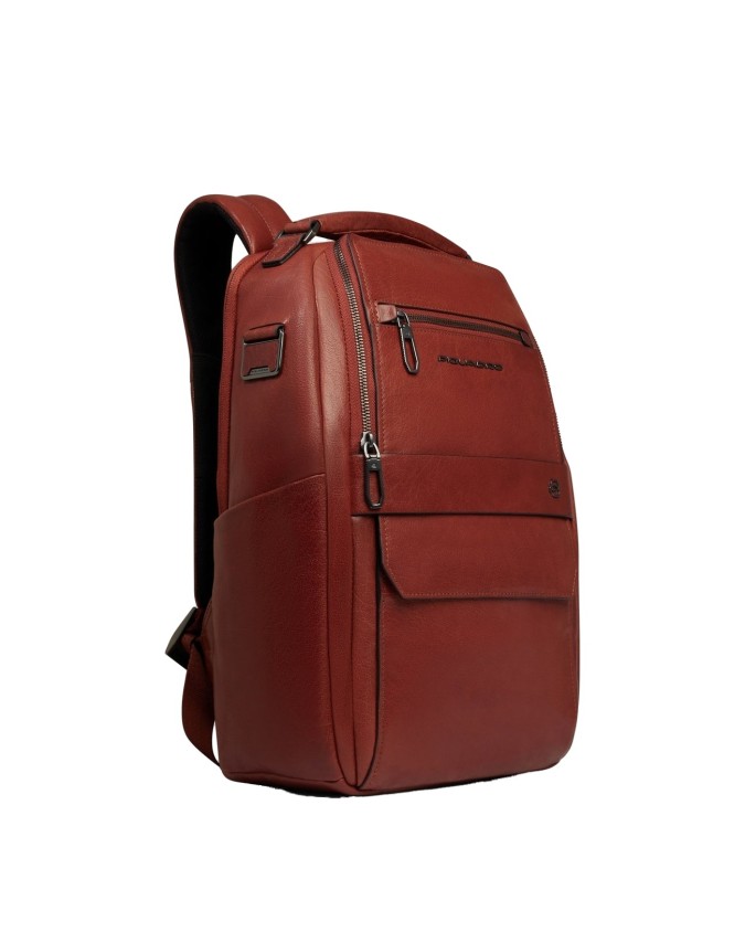  Piquadro - Zaino uomo personalizzabile in pelle porta pc