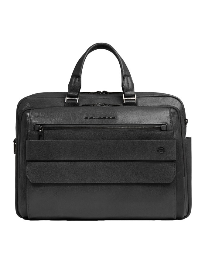  Piquadro - Cartella a due manici porta pc 15,6'' in pelle Solm