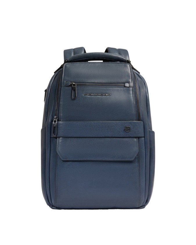 Piquadro - Zaino uomo personalizzabile in pelle porta pc