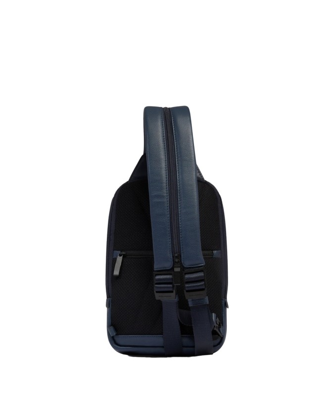  Piquadro - Zaino monospalla uomo in pelle porta iPad®mini AEL