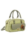  Ynot - Borsa Donna Bauletto con Tracolla Effetto Paglia Malindi