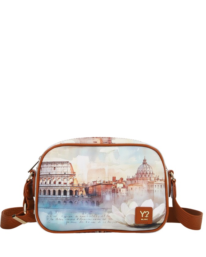  Ynot - Borsa Camera Bag in Ecopelle con Tasca Posteriore Yesbag