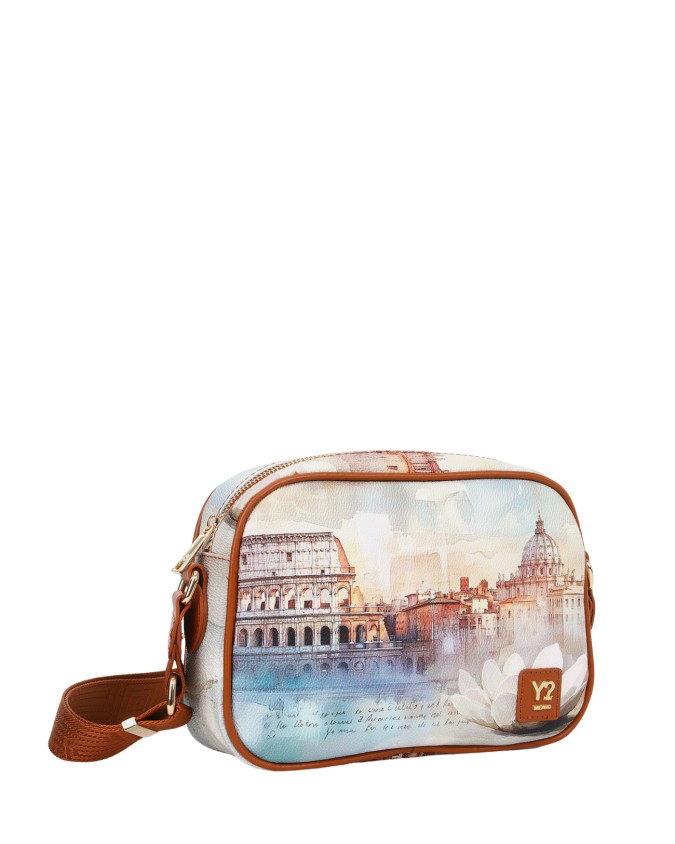  Ynot - Borsa Camera Bag in Ecopelle con Tasca Posteriore Yesbag