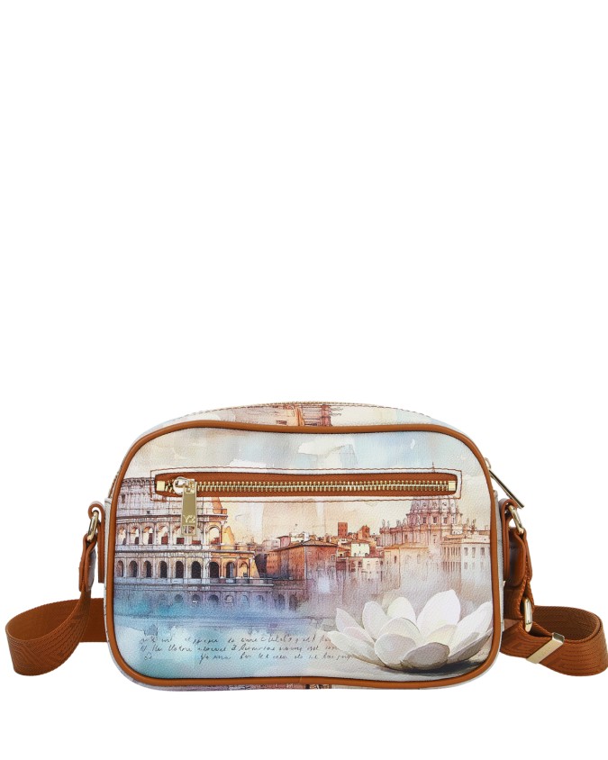  Ynot - Borsa Camera Bag in Ecopelle con Tasca Posteriore Yesbag