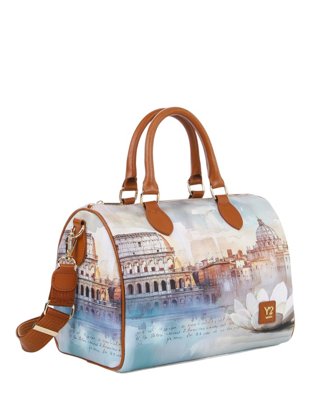  Ynot - Borsa Bauletto in Ecopelle Stampa Città Yesbag