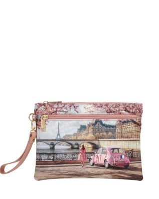  Ynot - Pochette a bustina con Polsiera e Tasca Frontale Tg. 