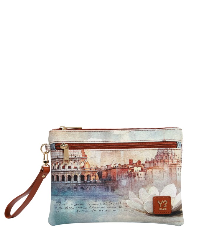  Ynot - Pochette a bustina con Polsiera e Tasca Frontale Tg. 