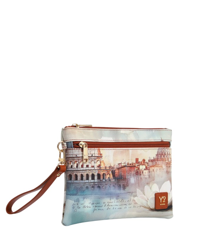  Ynot - Pochette a bustina con Polsiera e Tasca Frontale Tg. 