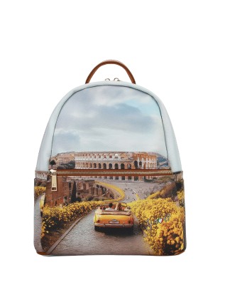 Ynot - Women's Faux Leather Backpack with Front Pocket and City 2