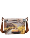  Ynot - Borsa Hobo Tg. S in Ecopelle Stampa Città Yesbag