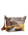  Ynot - Borsa Hobo Tg. S in Ecopelle Stampa Città Yesbag
