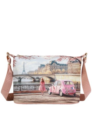  Ynot - Borsa Hobo Tg. S in Ecopelle Stampa Città Yesbag