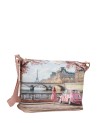  Ynot - Borsa Hobo Tg. L in Ecopelle Stampa Città Yesbag