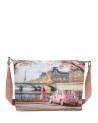  Ynot - Borsa Hobo Tg. L in Ecopelle Stampa Città Yesbag