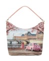  Ynot - Borsa a Spalla Hobo in Ecopelle con Manico Singolo