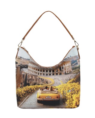  Ynot - Borsa a Spalla Hobo in Ecopelle con Manico Singolo 2