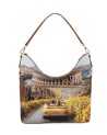  Ynot - Borsa a Spalla Hobo in Ecopelle con Manico Singolo