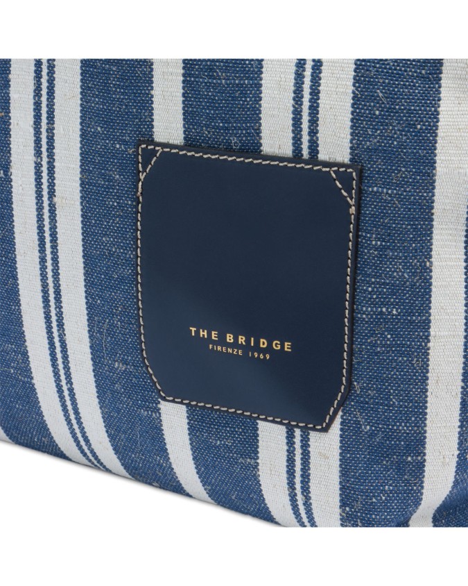  The Bridge - Borsa shopper in pelle e tessuto Luna