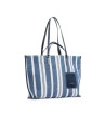  The Bridge - Borsa shopper in pelle e tessuto Luna