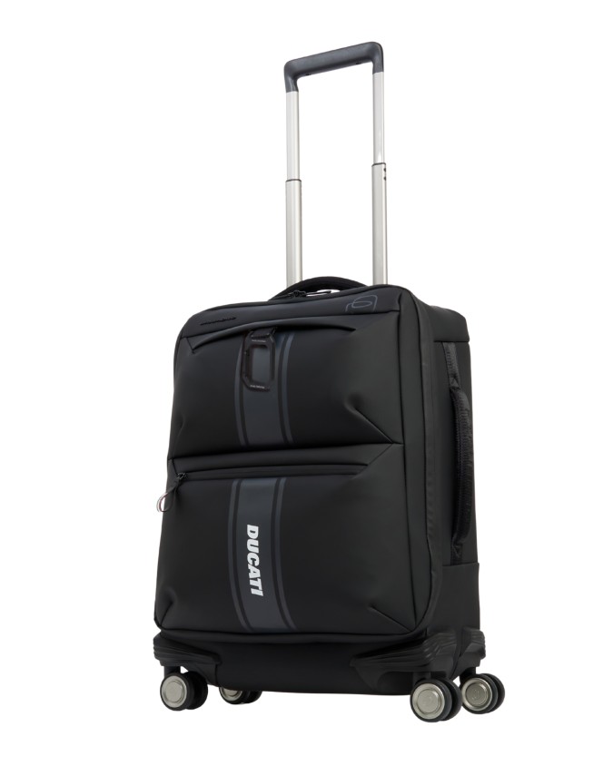  Piquadro - Trolley bagaglio a mano slim in tessuto "Piquadro x