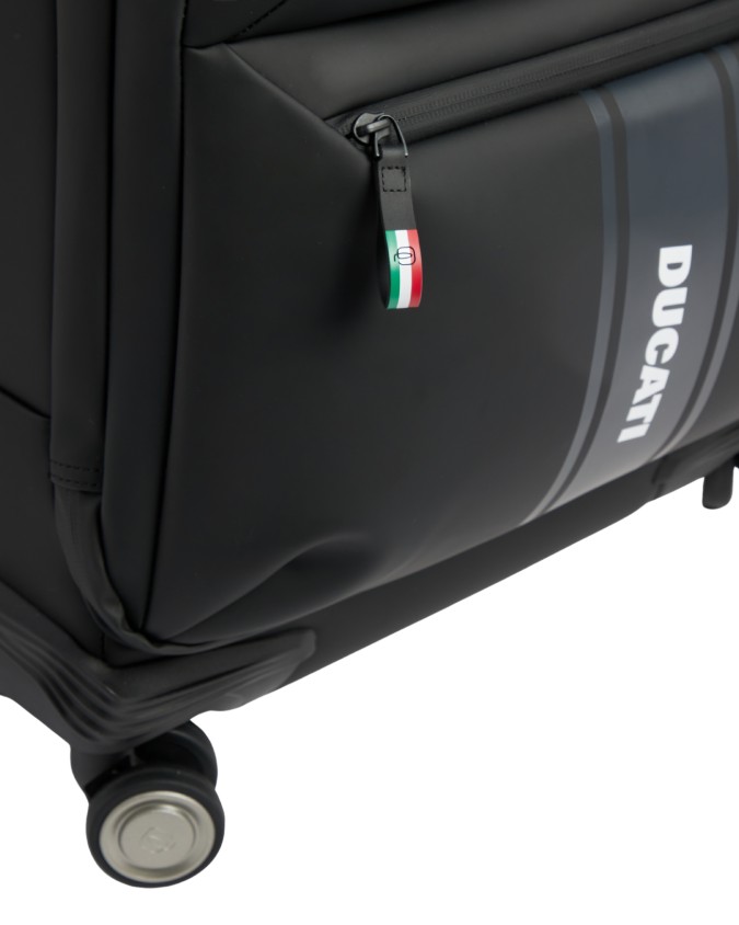  Piquadro - Trolley bagaglio a mano slim in tessuto "Piquadro x