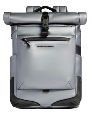Piquadro - Zaino Roll-Top Porta Pc 15.6'' in Tessuto
