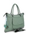  Gabs - Borsa piatta in pelle con tasca esterna Tg. 
