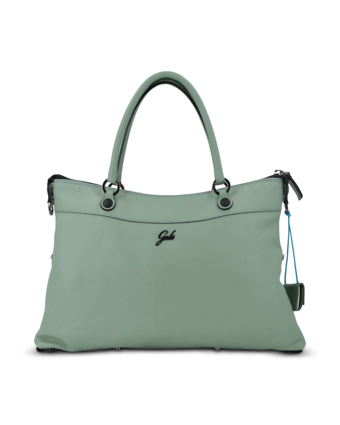  Gabs - Borsa piatta in pelle con tasca esterna Tg. 