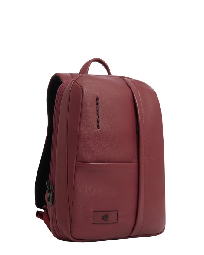  Piquadro - Zaino uomo espandibile in pelle porta pc 14"