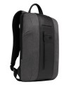  Piquadro - Zaino slim in tessuto e pelle espandibile porta pc